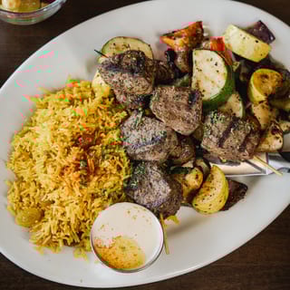 Lunch - Beef Kebab Platter